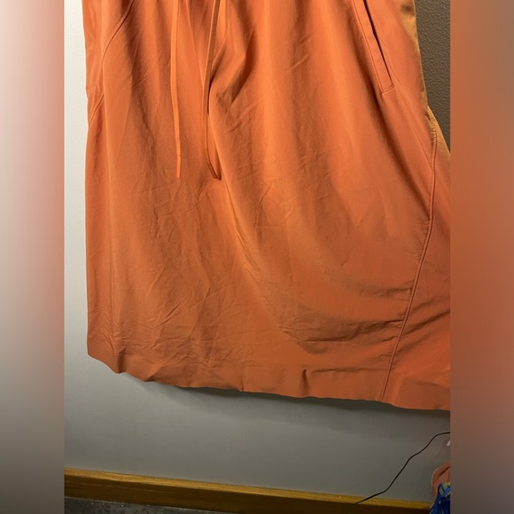 Athleta Orange Arrival Midi Skirt Hiking Camping UPF 50+ Relaxed Fit Pockets - Picture 4 of 7
